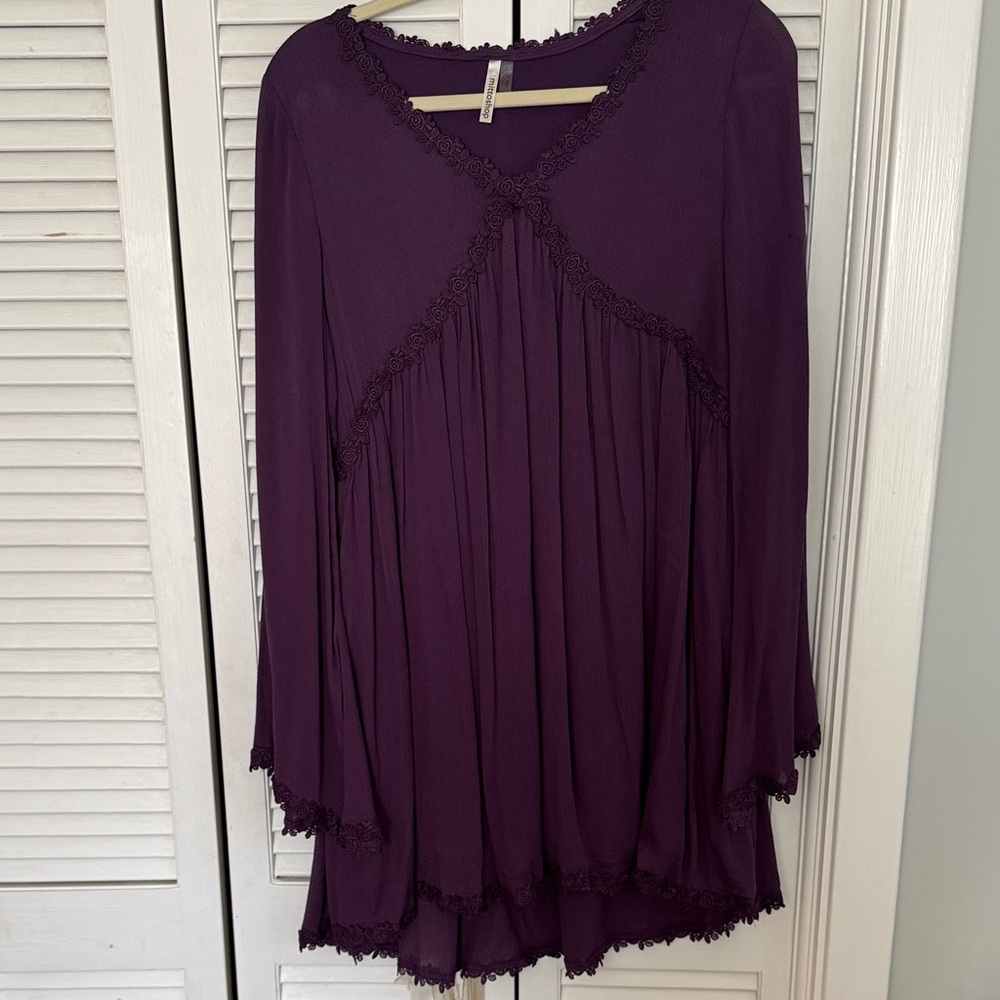 Mittoshop Deep Purple Tunic Top